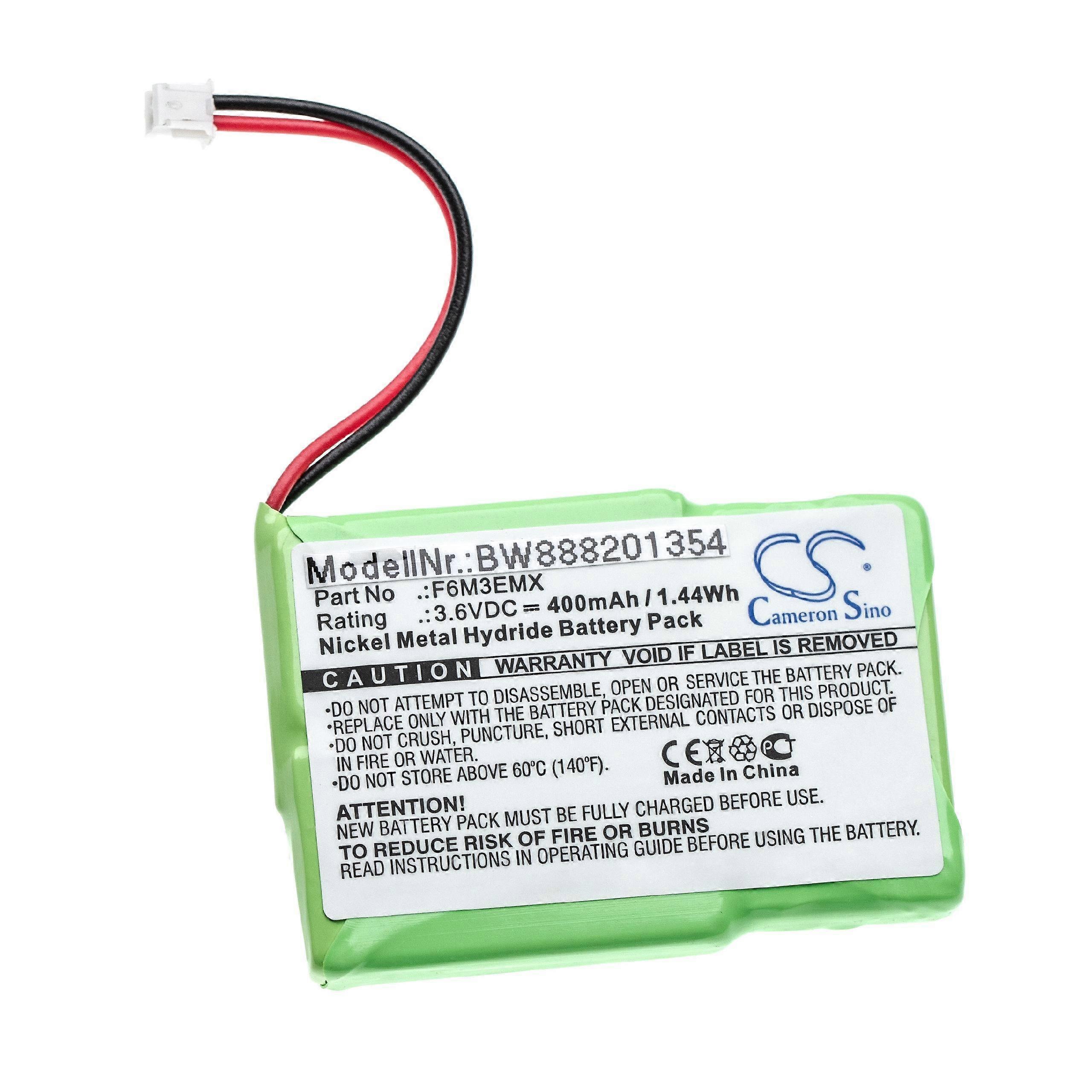 vhbw-akku yhteensopiva Sagem MCP387, WP12, WP33, WP22, WP1130, 330, WP34 langattoman lankapuhelimen kanssa (400mAh, 3.6V, NiMH)