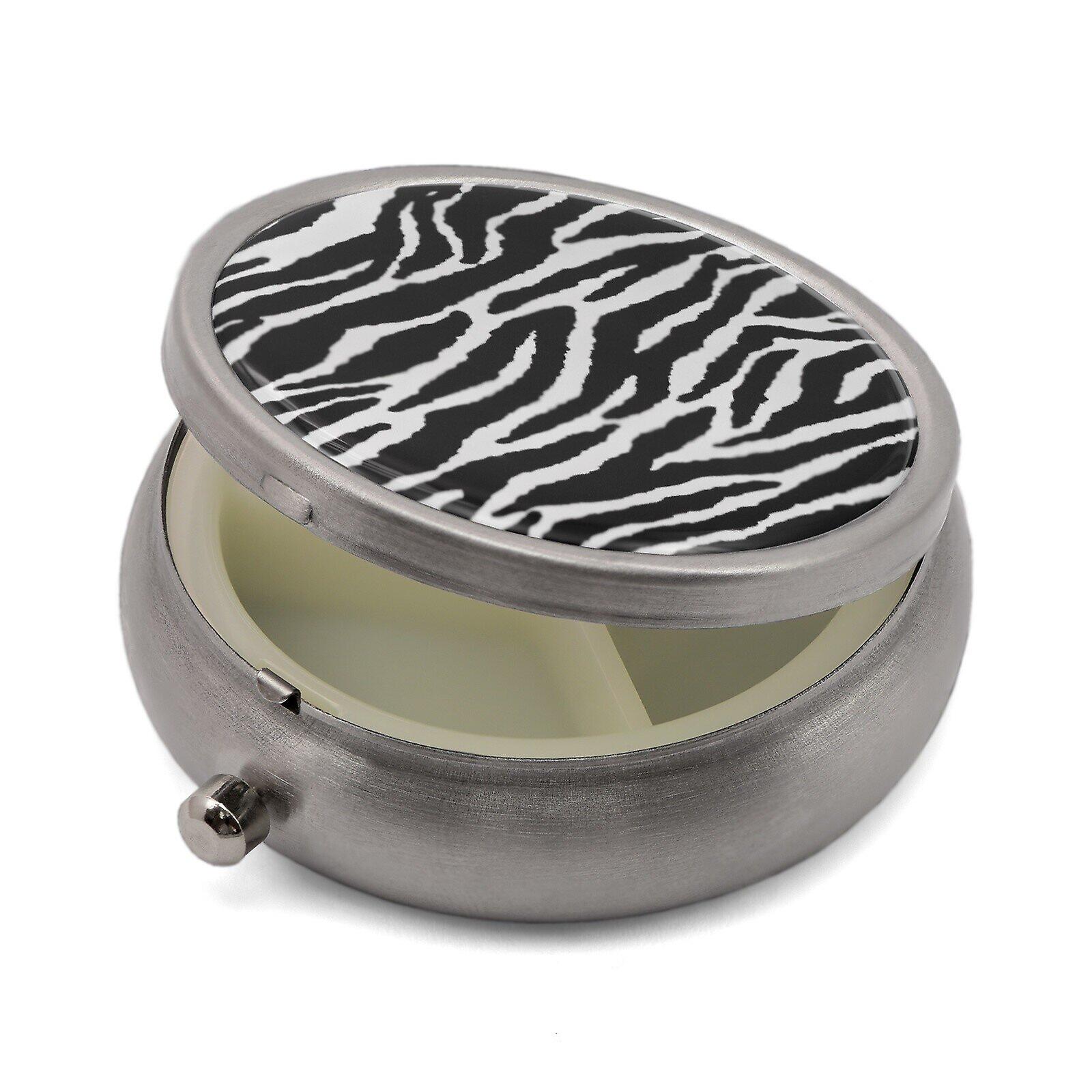 Pill Box with Zebra Print - 50.6