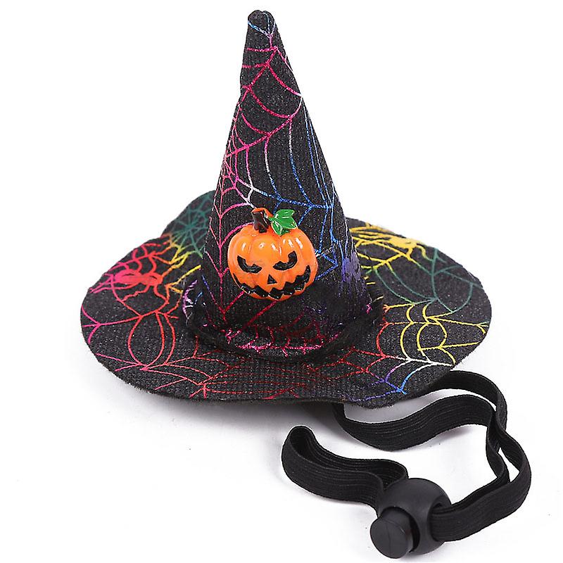 Pet Halloween Spider Web Čarodejnica Pet Klobúk Elastické vlasy Kapela Domáce zvieratá Zásoby Pes Mačka Tekvicový netopierí klobúk Vlasy šťastné Helloween Párty