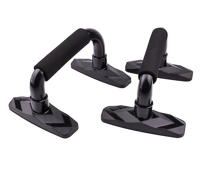 Black 2 Pcs Push-up Bars Stand Handles Pull Press Exercise Chest Arms Az15729