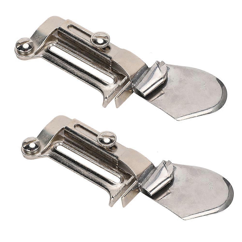 2pcs Sewing Machine Binder Lockstitch Sewing Machine Hem Folder Binding Attachmenta11 Binder 3/8(1cm)