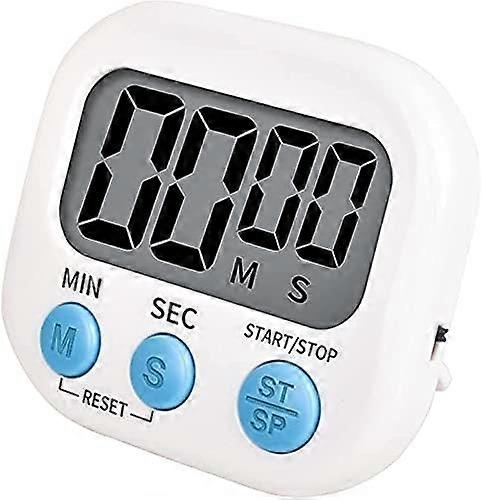 Timer for Kids,Oversized Display,Kitchen Timer Digital,Magnetic Back,Loud Ring,Stand for Cooking,Teachers,KidsWhite