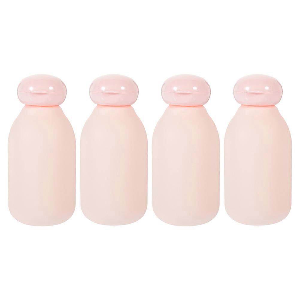 4pcs Travel Toiletry Bottles Refillable Bottles Toiletries Containers Lotion Bottles Shampoo Bottles(100ml)