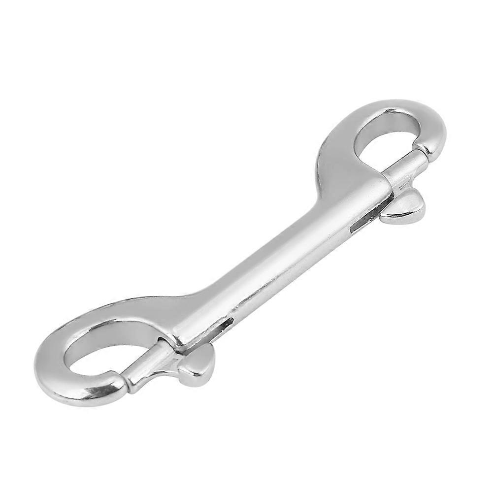 Durable Stainless Steel Double Ended Clip Hook Bolt Snap Scuba Diving Buckle(115mm)