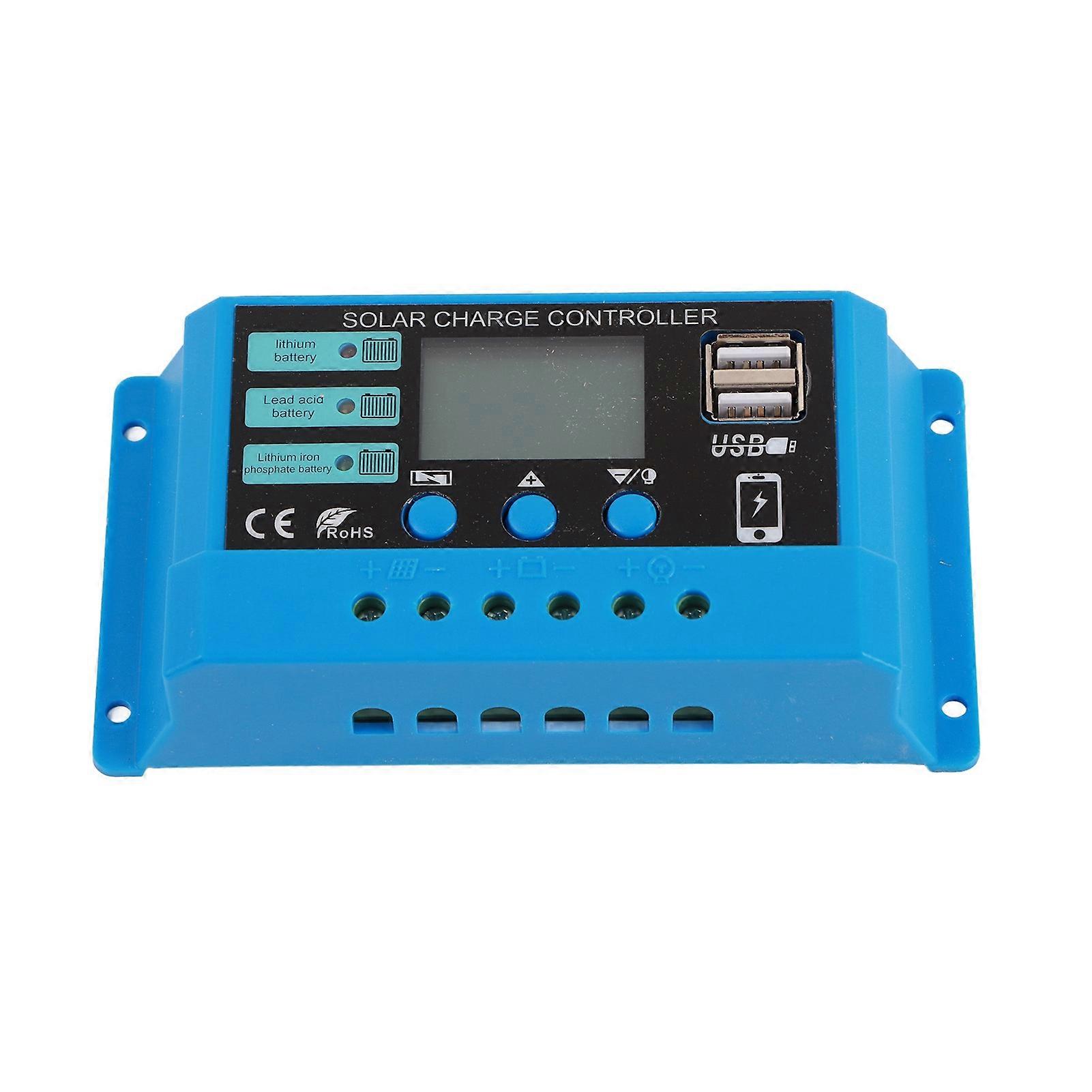 Solar Charge Controller 10a Battery Street Lamp Pv Panel Charging Control Regulator 12v 24v