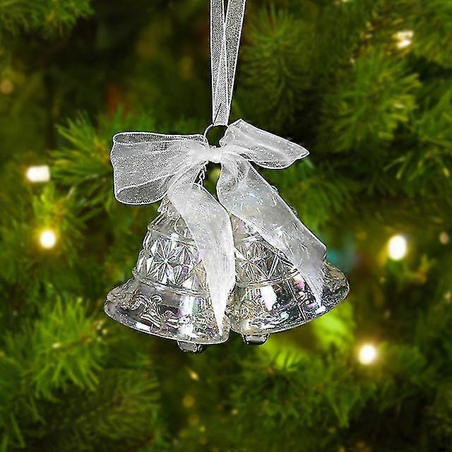 Xmas Tree Transparent Snowflake Hanging Ornaments Acrylic Pendant 2023 Christmas Decoration For Home Navidad Gifts New Year 2024