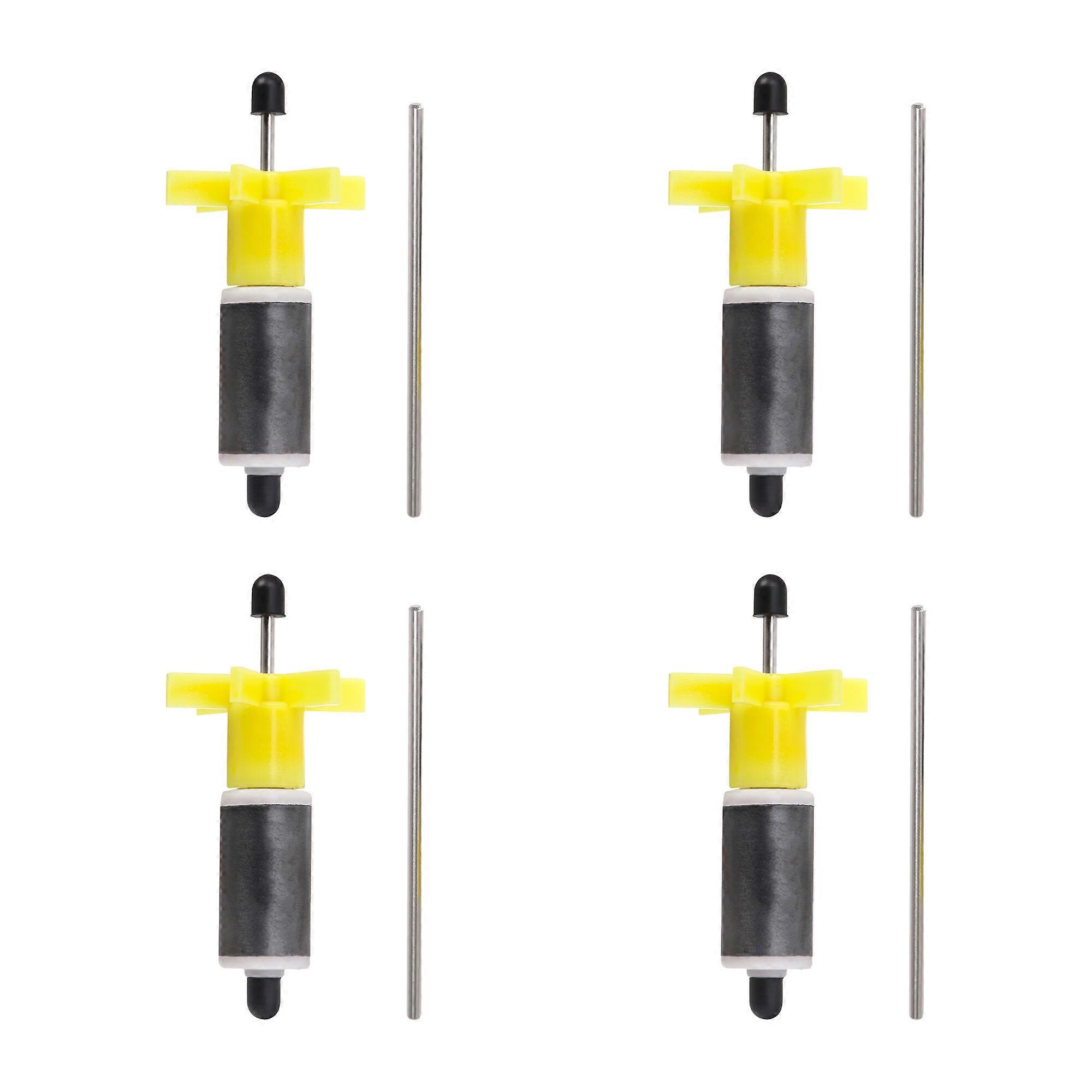 4 Pcs Yellow Filter Impeller Rotor Shaft Bearing Pump Rotor 0.63inch