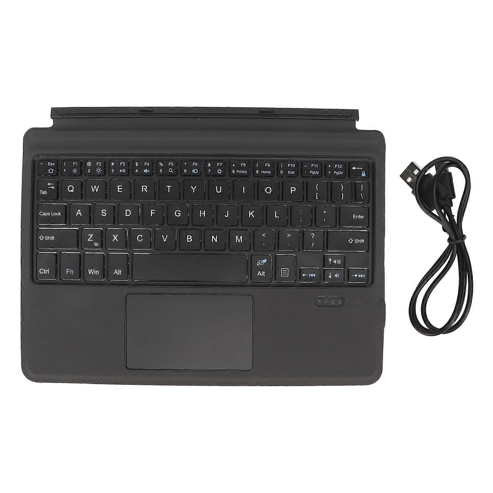 Ultra Slim Wireless Keyboard with Touchpad and Mechanical Keys Smart BT Keyboard Built in Battery