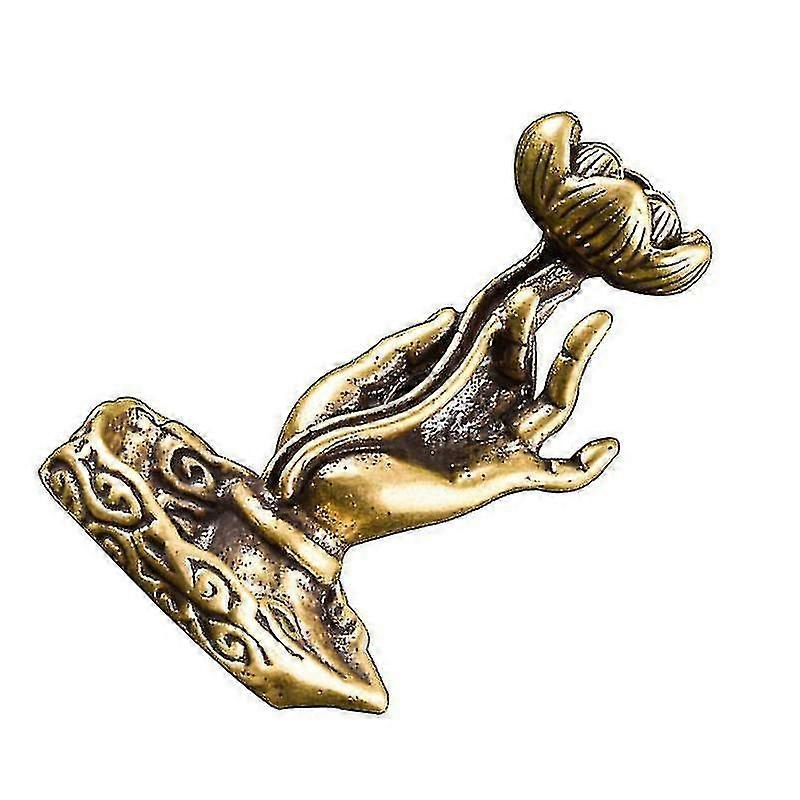 5.5x3.6x3.6cmブロンズ香ホルダーフレグランススタンド香炉ロータスブッダ香炉香炉