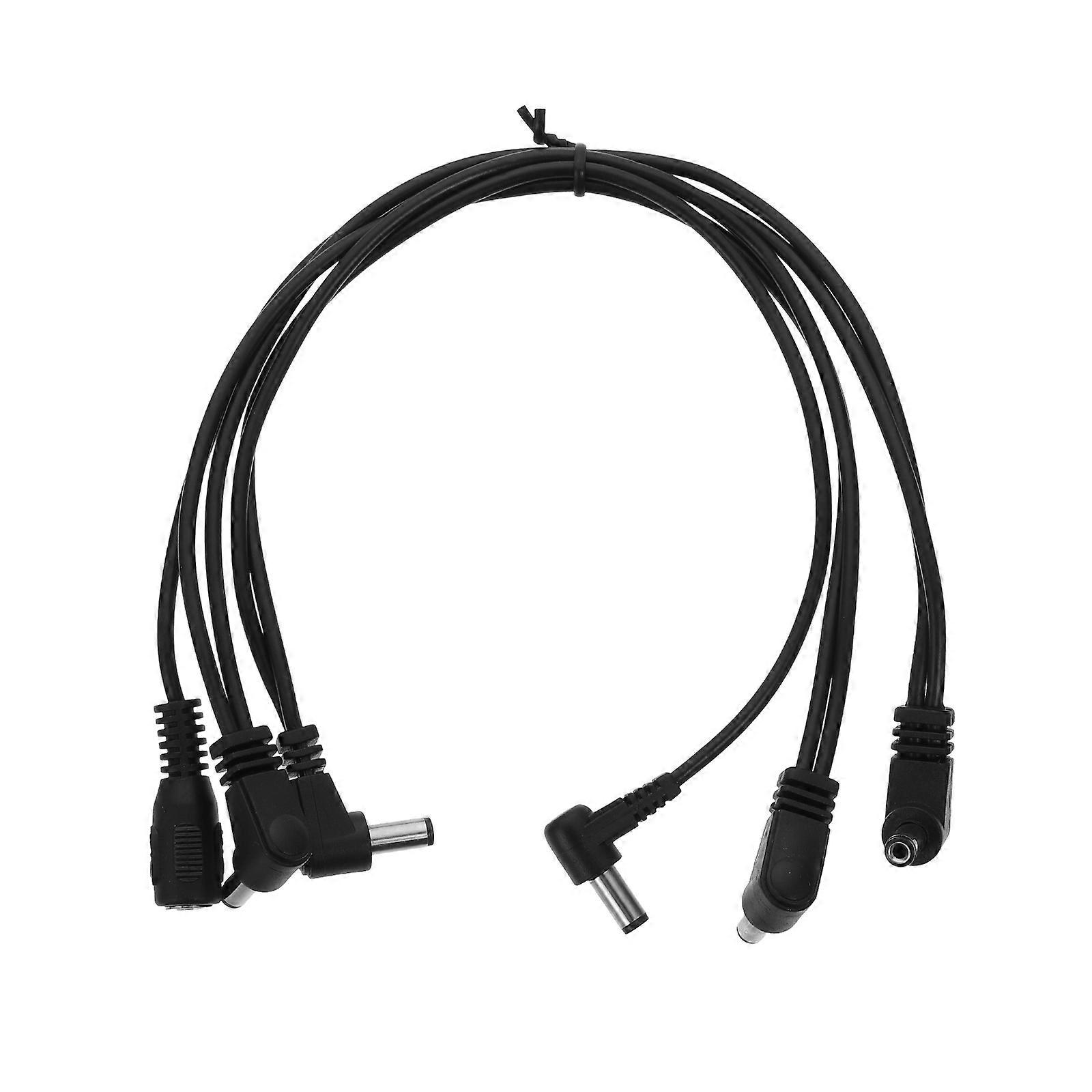 1Pc Practical Guitar Instrument Effector Cable Guitar Effector Connecting Wire Black