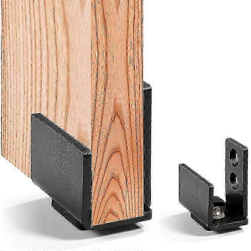 Sliding Door Guide, Interior Sliding Door, Door Guide, Steel Hardware Sliding Barn Door Bottom Wall Mount Floor Guide With Screws 4.5*2.7*4.8cm 2pcs B
