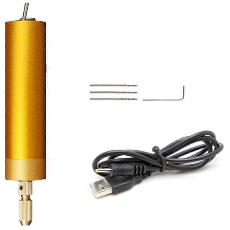 Mini Electric Drills Handheld - USB Drill Professional Hand Drill with 3x Drill Bits