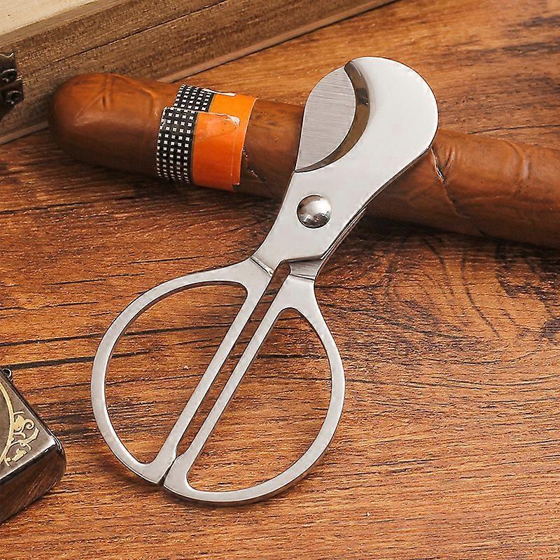 Zigarrenschneider, Zigarrenschneider Messer Tragbarer Zigarrenschneider Edelstahl Schere Werkzeug Doppelkante Zigarrenschneider Zigarettenhalter Kubanisches Zigarrenzubehör