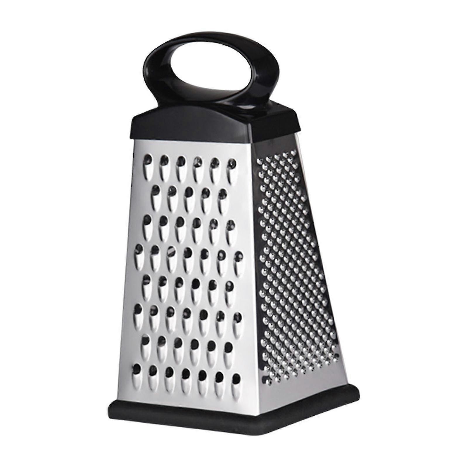 Vegetable Grater Non-slip Base Ergonomic Handle With Non-slip Rubber Ring Four-side Potato Cheese Grater Vegetable Cutter For Restaurant Kaesi