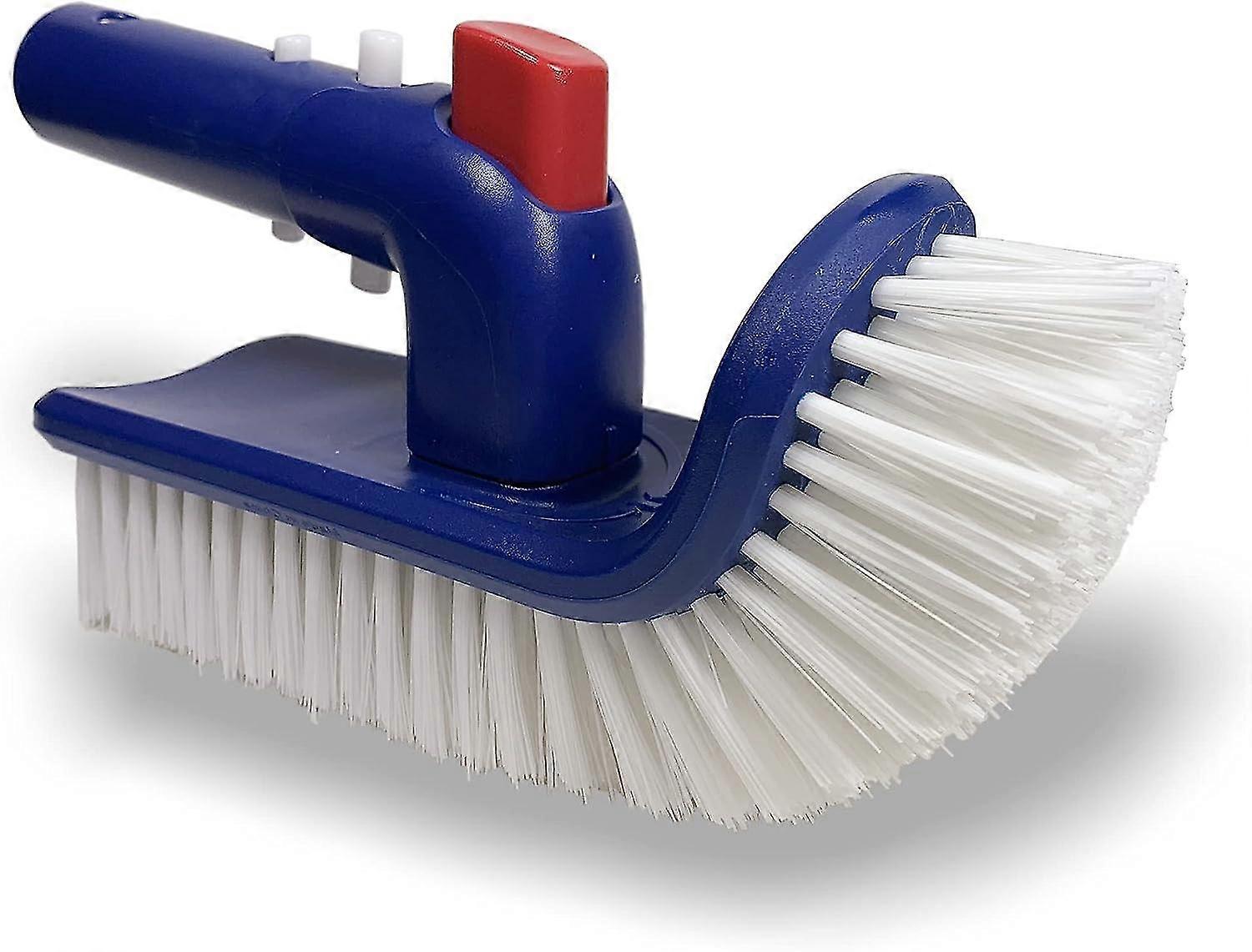 Pool Brush With Adjustable Handle For Pool Steps, Pool Corners, Spas, Hot Tubs, Bathrooms, Floors, Kitchen Sturdy Nylon Bristles