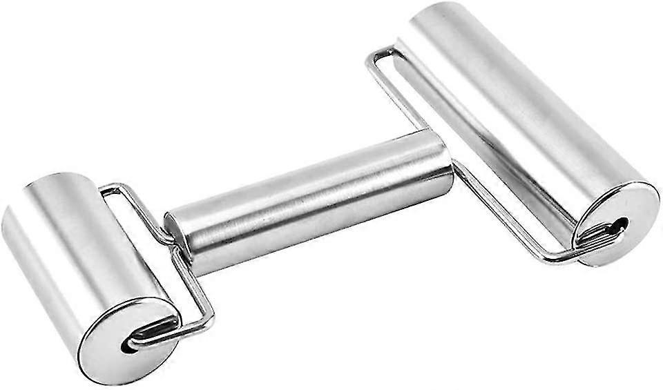 Stainless Steel Rolling Multifunction Kitchen Tool With Double Head Roller For Fondant Cookie Dough