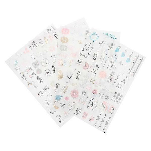 4 Yaprak Takvim Çıkartmaları Düğün Parti Çıkartmaları Şeffaf Çıkartmalar Düğün Planlama Çıkartmaları Düğün İçin Çıkartmalar