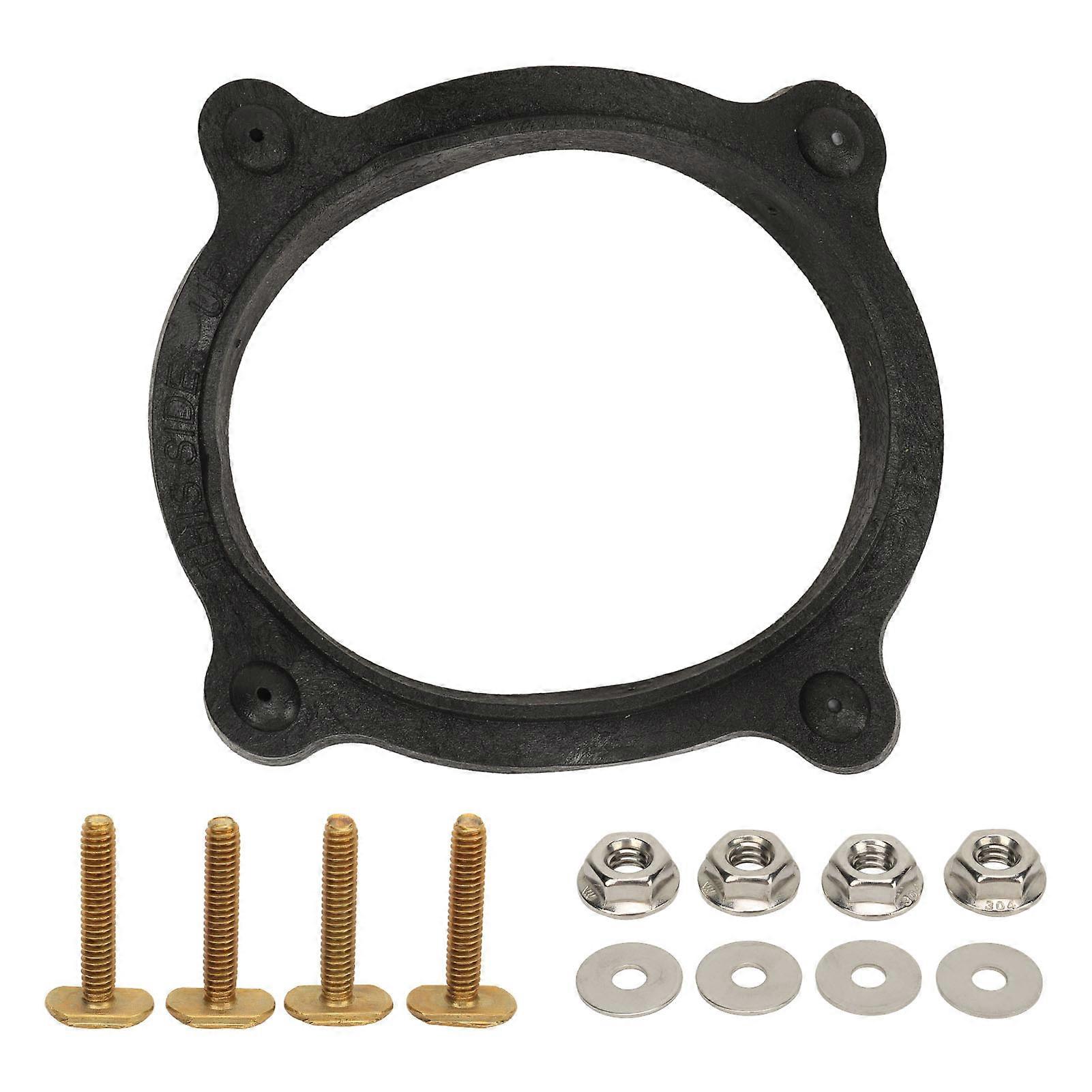 طقم تثبيت مانع تسرب شفة أرضية المرحاض RV 385310063، طقم تثبيت مانع تسرب شفة أرضية موثوق ومستقر ومتين لـ VacuFlush 1006 VacuFlush 1008