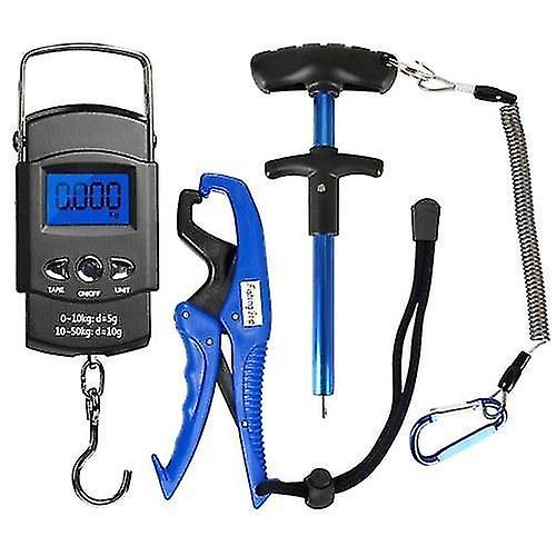 Fishing Hook Removal Tools Handheld Digital Fish Scale Squeeze-out Fish Hook Remover Fish Gripper Fishing Combo Kit