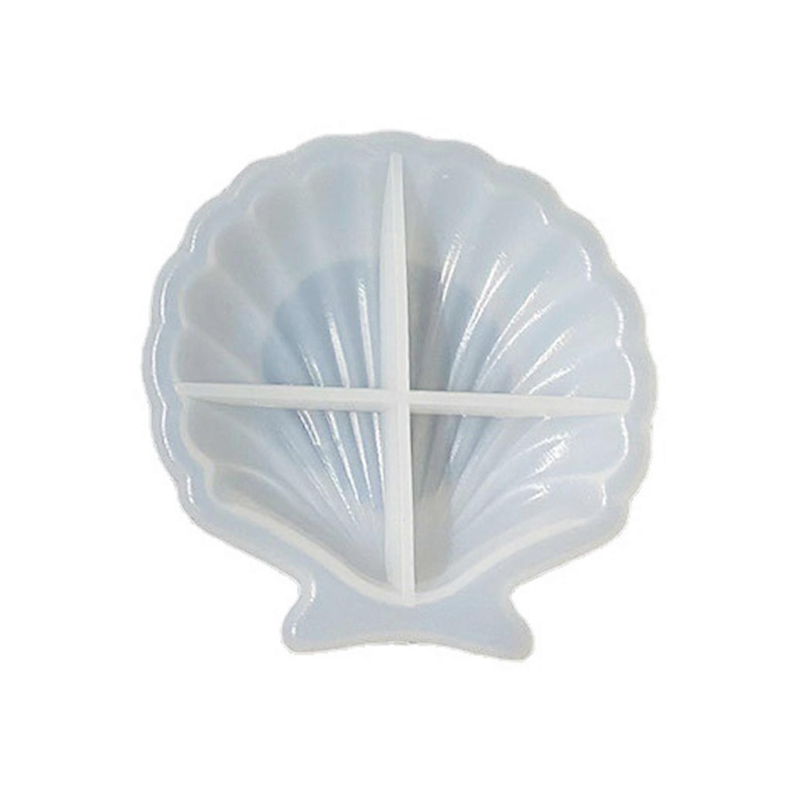 Resin Molds Silicone Shell Tray Mold for DIY Shell Jewelry Storage Plate Reusable Resin Bowl Molds Silicone Soap Epoxy Molds for Home Decorations Gift