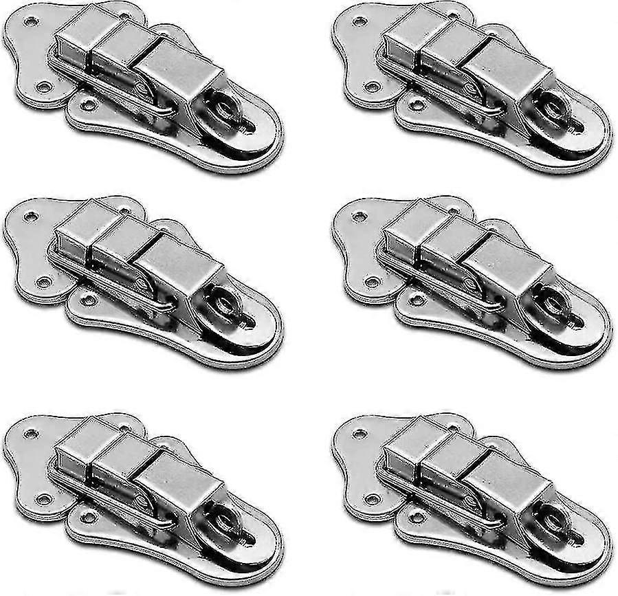 6 Pieces Lever Latch Spring Catch Latch Toggle Stainless Steel Drawer Hardware For Tool Chest Suitcase And Trunk Tw