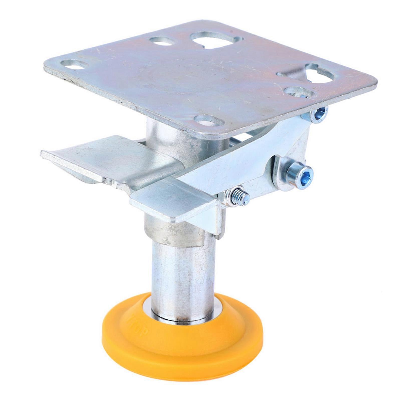 Trolley Brake Floor Lock Manganese Steel Trolley Cart Lock with TPU Pad for 4~5in CastersX-75-32-3