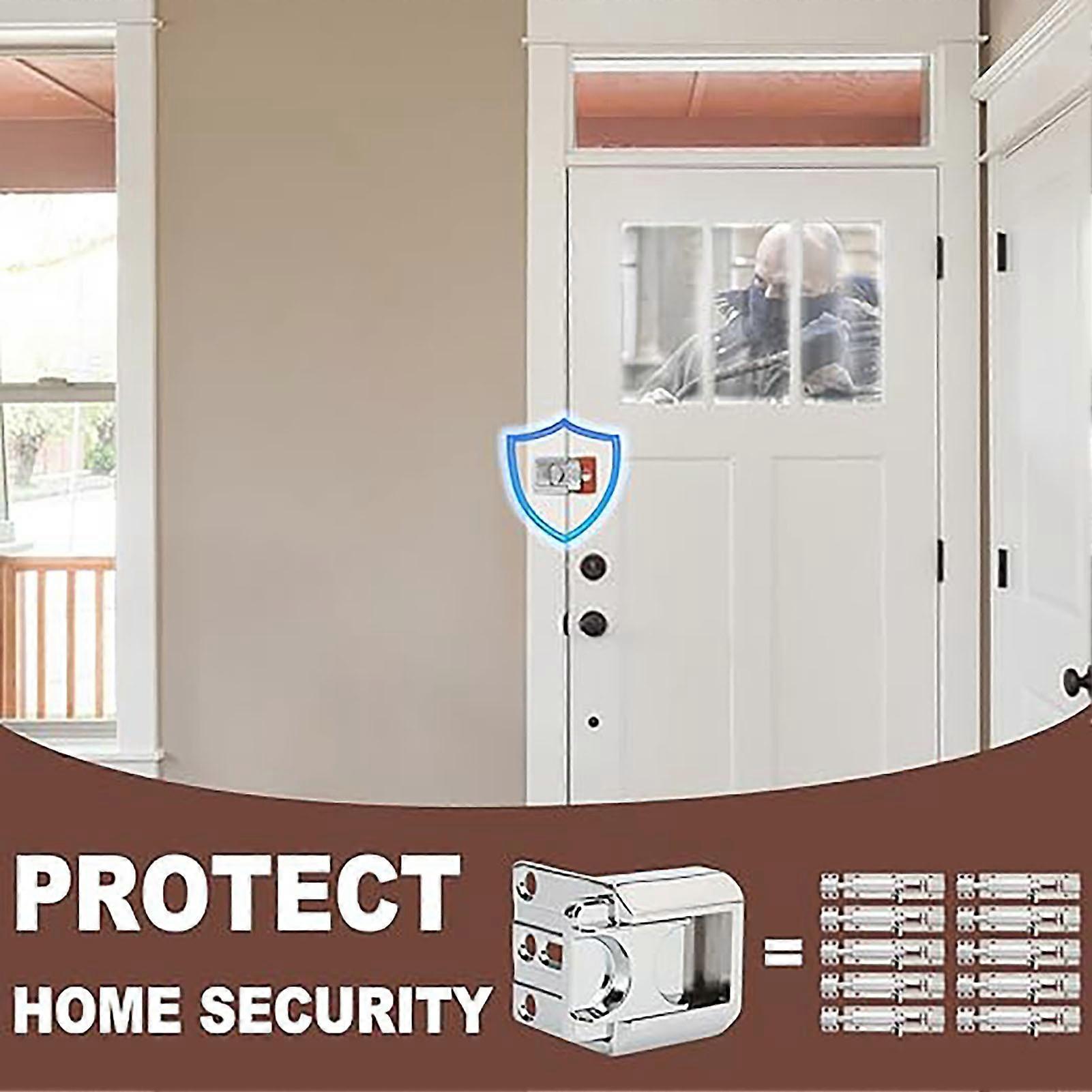 Home Door Lock Security Latch Resistance to Force with User-Friendly Design Suitable for Inward Swinging Door