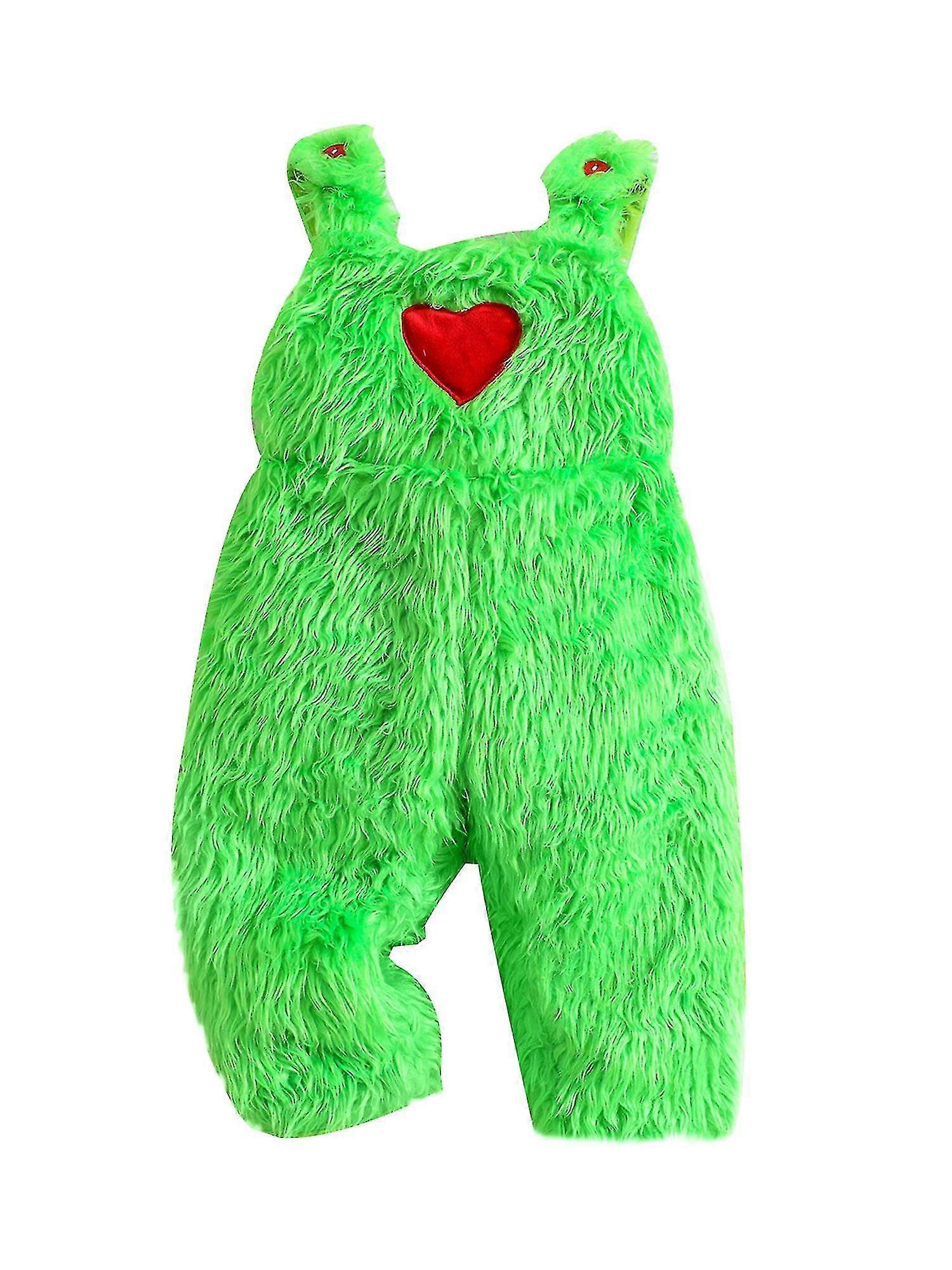 Le bébé qui a volé la tenue de Noël pour bébé garçon et fille, ensemble de vêtements de costume de monstre à fourrure verte de Noël