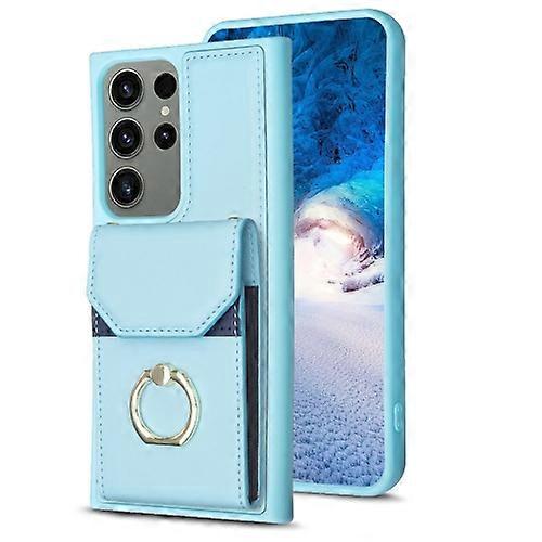 For Samsung Galaxy S23 Ultra 5G BF29 Organ Card Bag Ring Holder Mobile Phone Case
