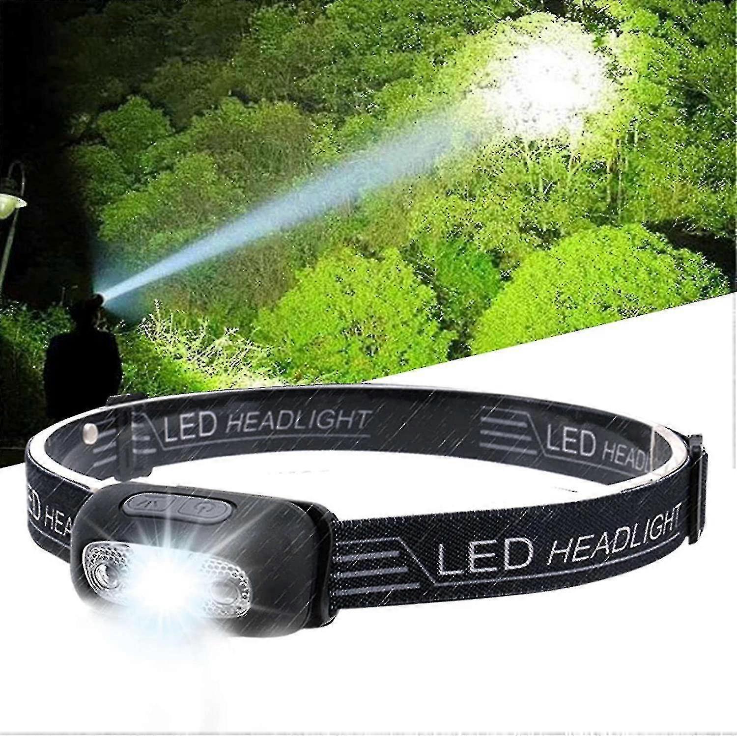 Super Bright Headlamp Light Sensor Mini Led Linterna impermeable recargable