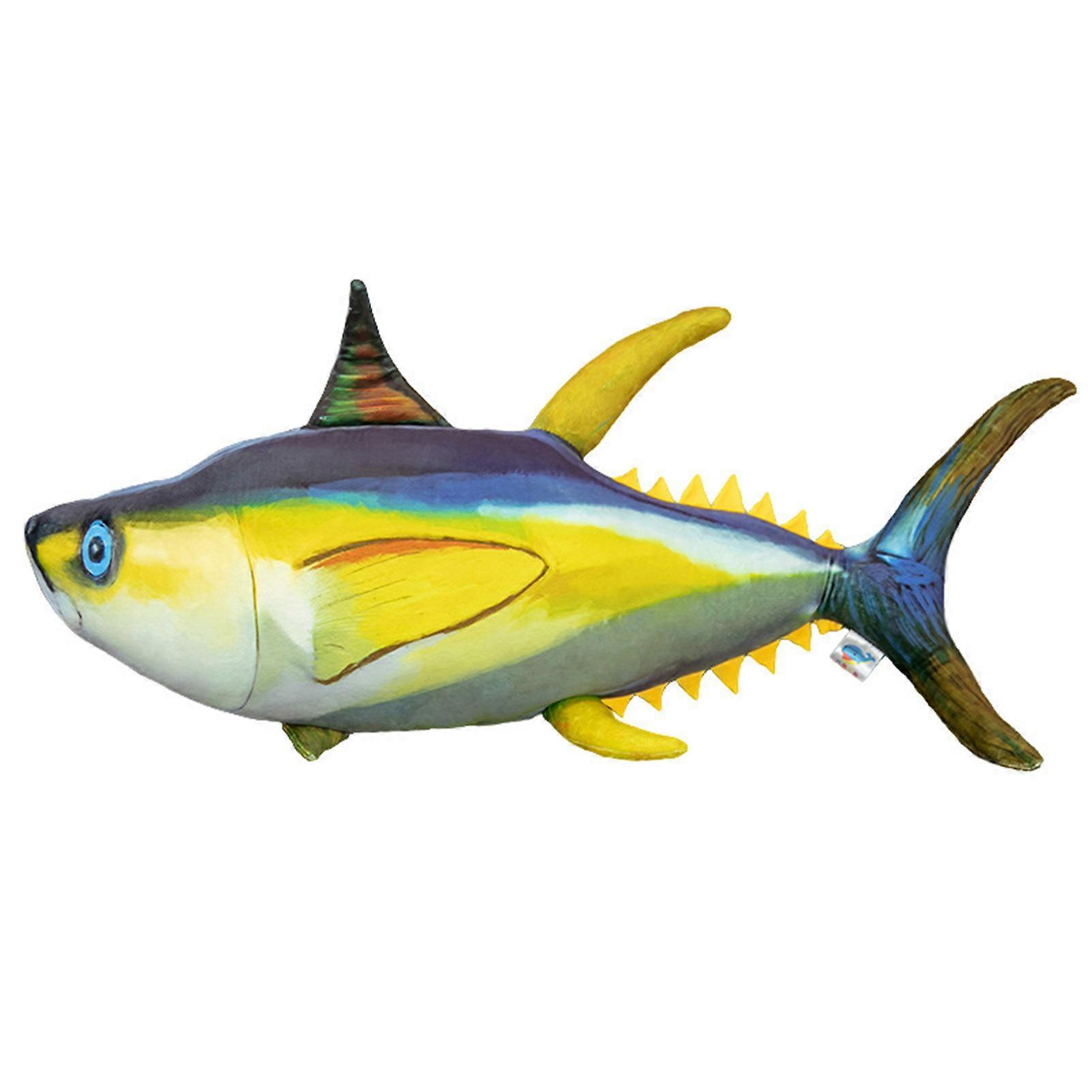 Simulation Tuna Fish Stuffed Doll Plush Toy Lovely Soft Plushie Pillow Cushion Plush Doll for Children Girls Gift Decoration