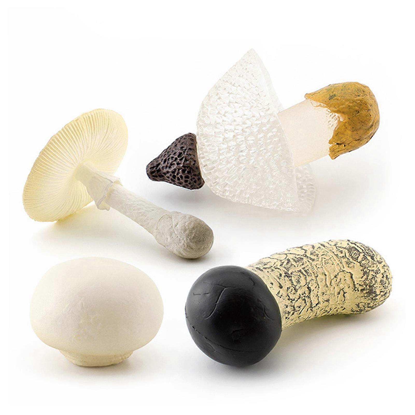 4pcs Simulation Mushroom Table Ornaments Creative and Realistic Plants Action Figures for Kids Birthday Children\'s Day