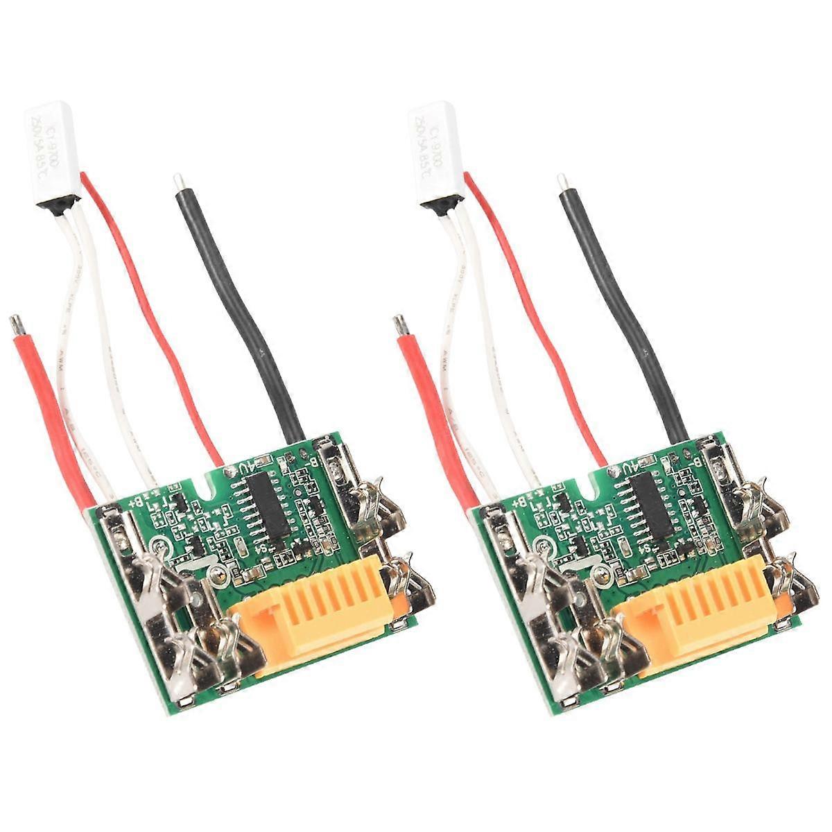2Pcs PCB Circuit Module Board Parts 18V Battery Chip PCB Board Replacement for BL1830 BL1840 BL1850