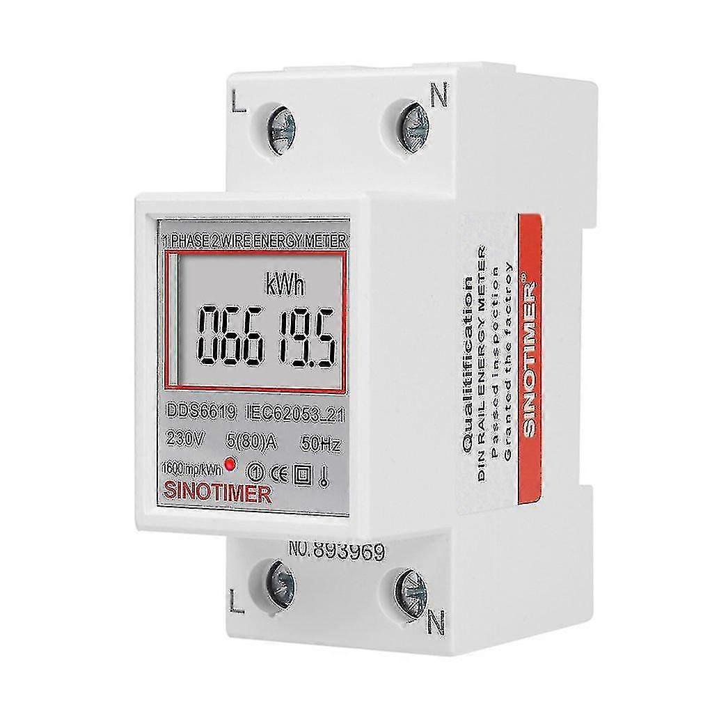 DIN-Schiene dds6619-005 dds6619-005 Stromzähler Zweidraht einphasige Leistung Wattmeter Elektrizität