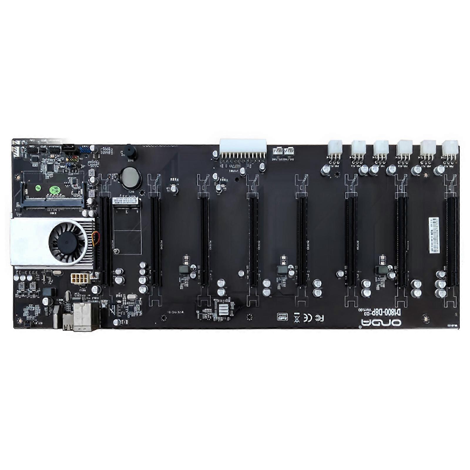 BTC-D1800 Cordless Mining Motherboard Set 8 PCI-E 16X Slot DDR3 Speicher 1600MHz