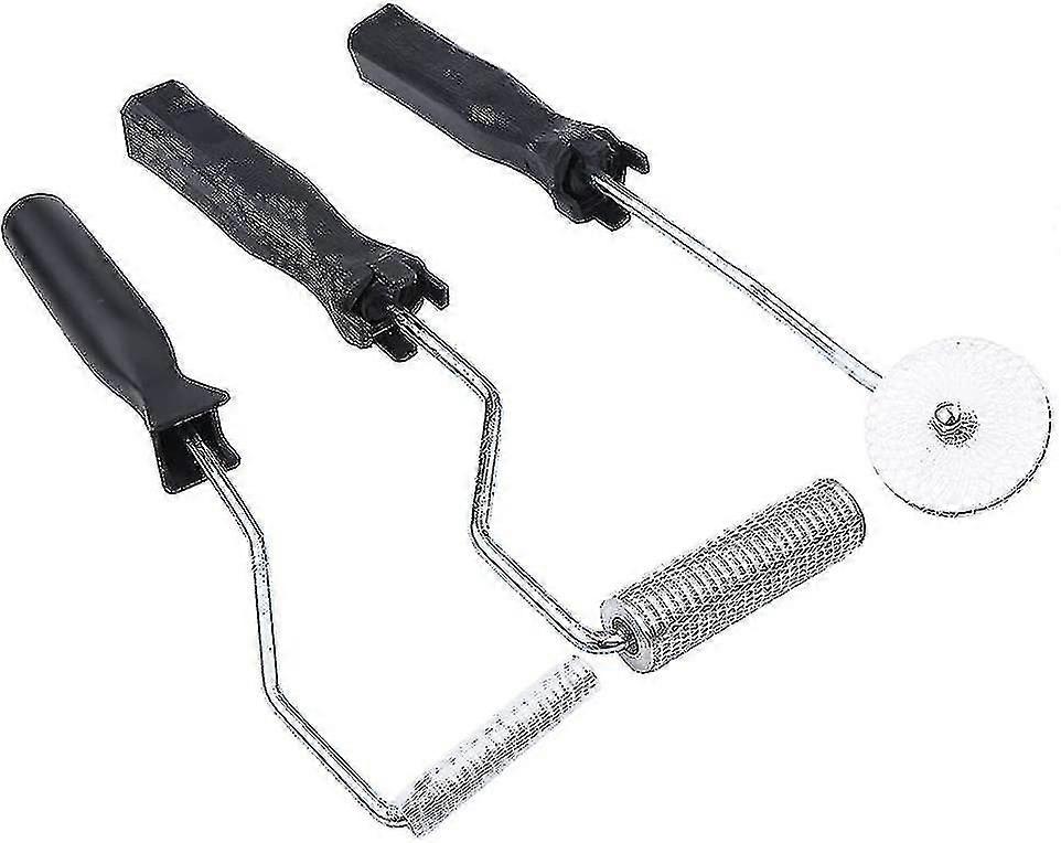 Bubble Paddle Roller, 3pcs Lamination Roller Fiberglass Resin