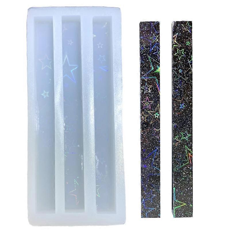Light and Shadow Long Wax Stick Keychain Silicone Mold for Valentines Gift