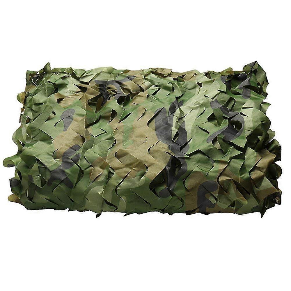 2m X 3m Camo Netting Oxford Fabric Hunting Shooting Army for Camping Hide, Green, 2x3M