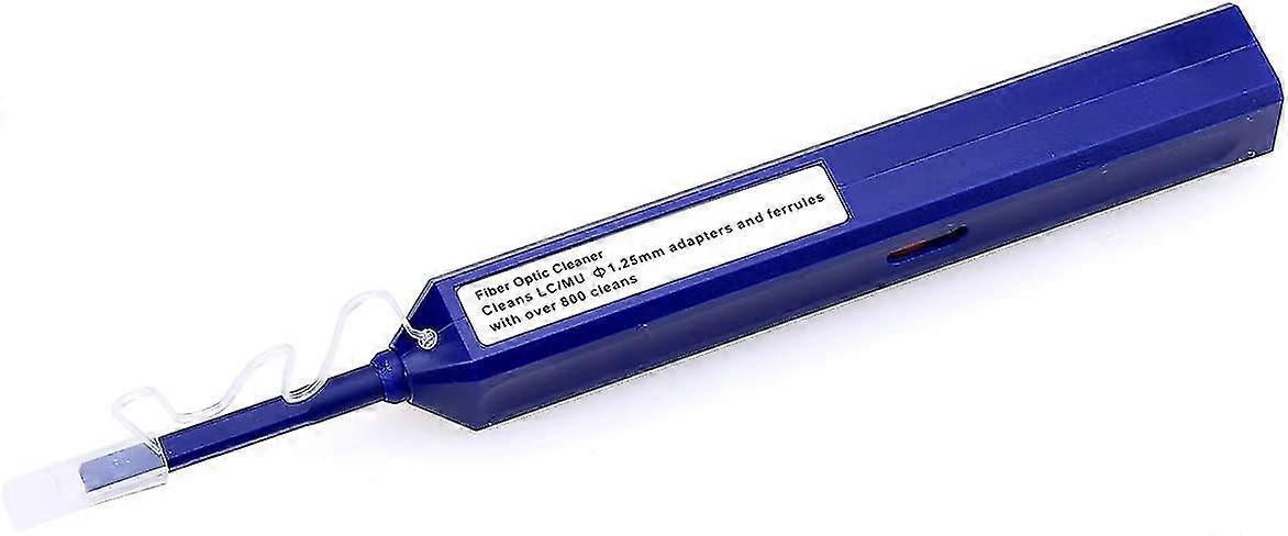 One Click Fiber Optic Cleaner Connector End Face Cleaning Pen For Lc/mu Connectors (blue)