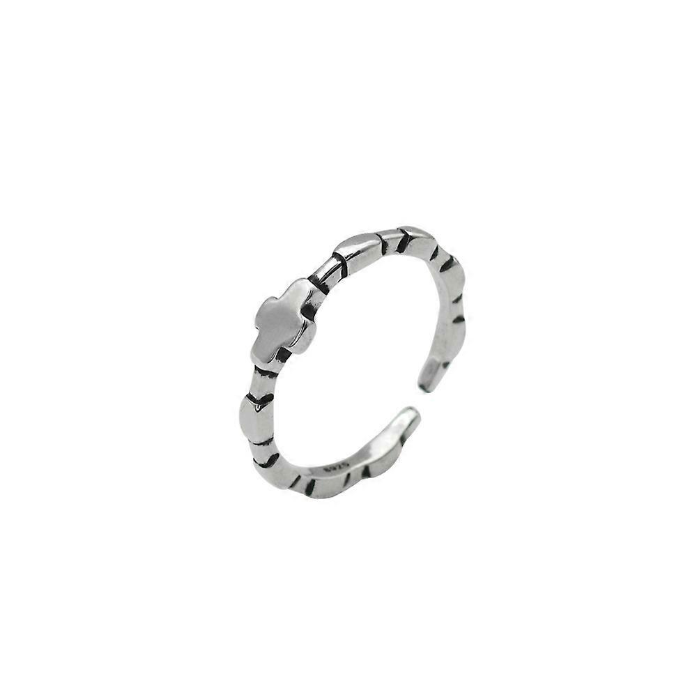 silver cross vintage open ring all  match