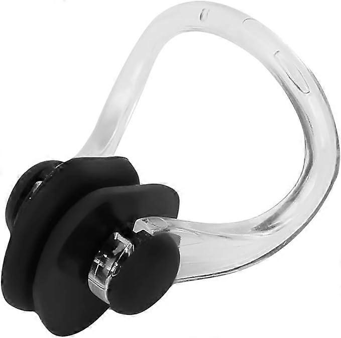 Waterproof Swimming Nose Clip Soft Silicone Training Sports Protective Nose Clip for Kids and Adults (Black)