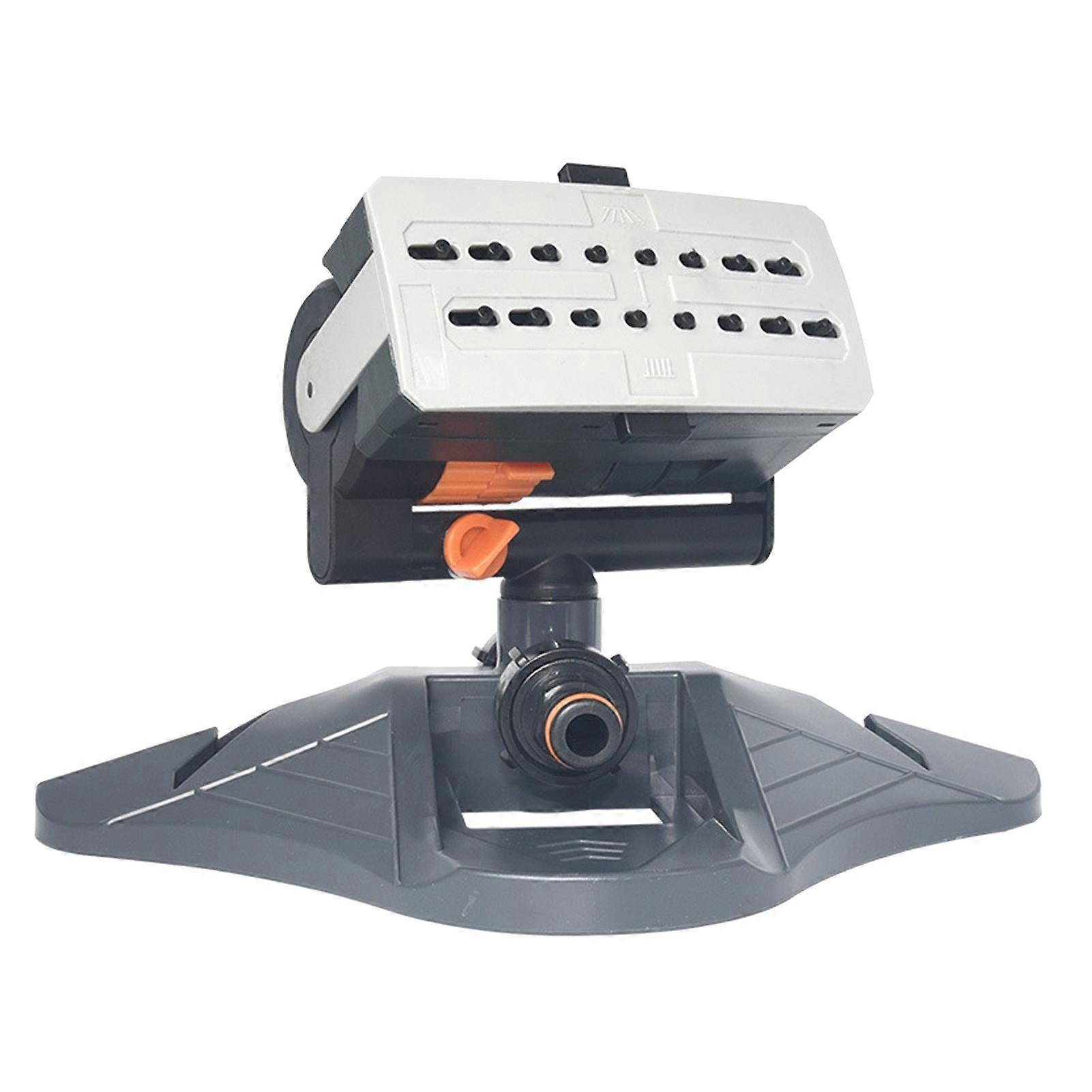 360-Degree Rotating Tripod Sprinkler Garden Watering System Large Area Irrigation 16 Holes Design 4 Modes Adjustable Lawn Sprinkler