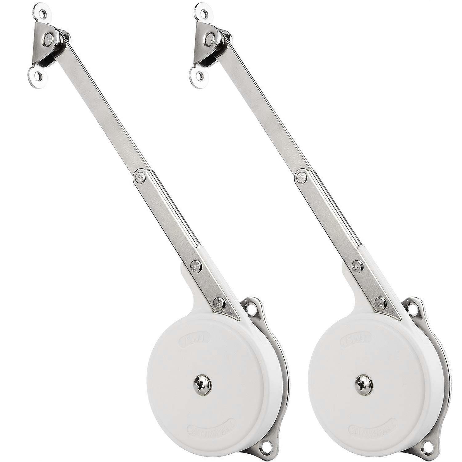 Closing Lid Support Hinge, Safety Hydraulic Lid Hold Auto Slow Damper Buffer For Storage Treasure Chest Cabinet Doors, Pack of 2