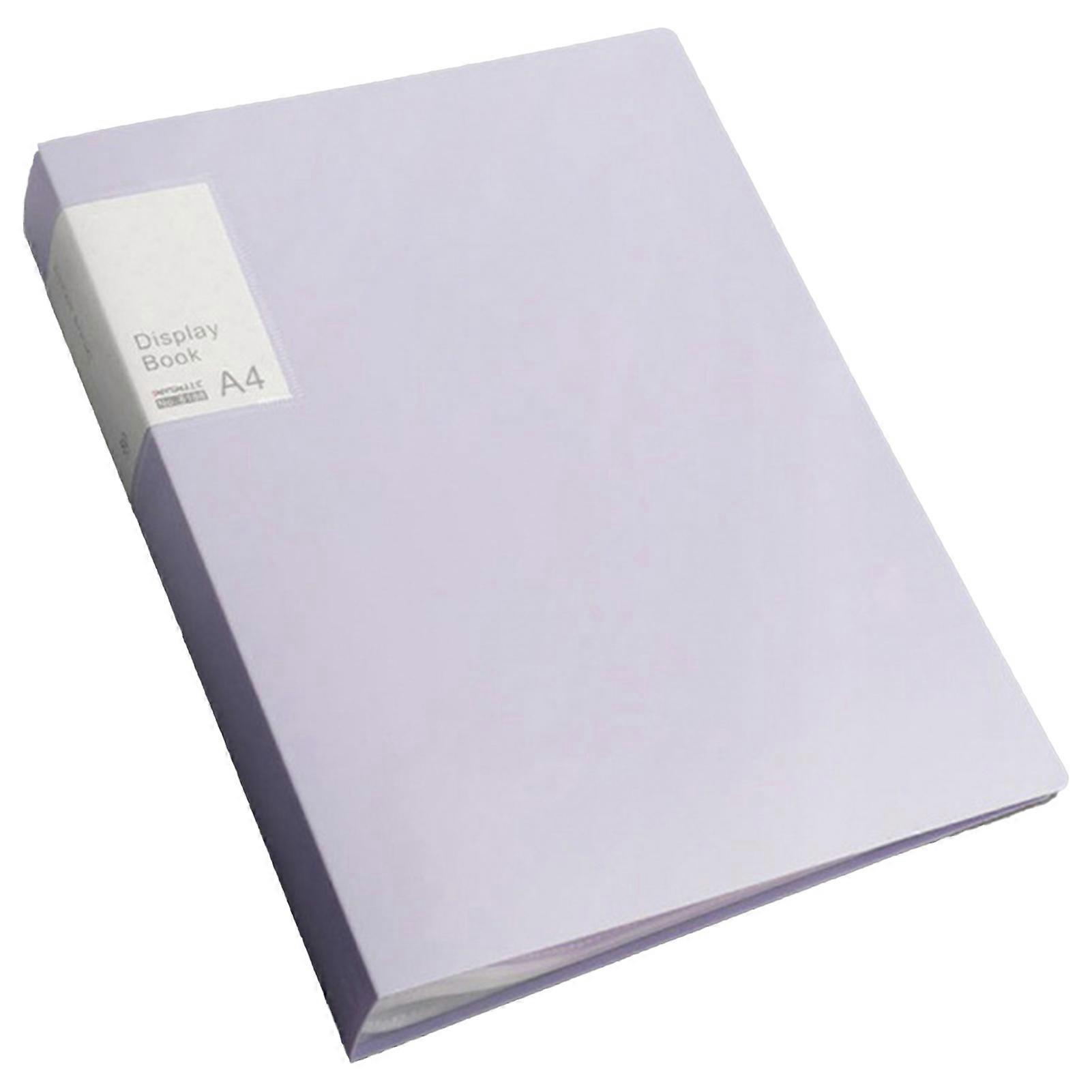 File Folder Double-sided High-Transparency Large Capacity Inner Pockets Multifunctional Sheet Protector with Plastic Sleeves A4 Paper Binder Portfolio