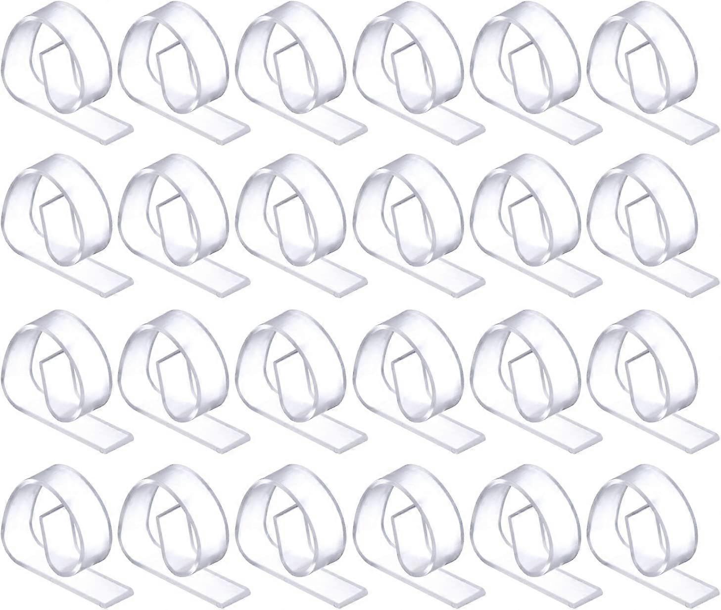 24pcs Plastic Tablecloth Clips, Clear Tablecloth Clips Holder Clips