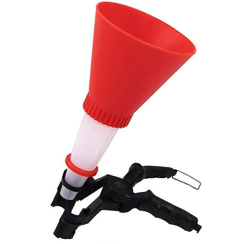 Engine Oil Filling Set Universal Oil Funnel With Adjustable Width Holding Clamp Multifunctional Pou