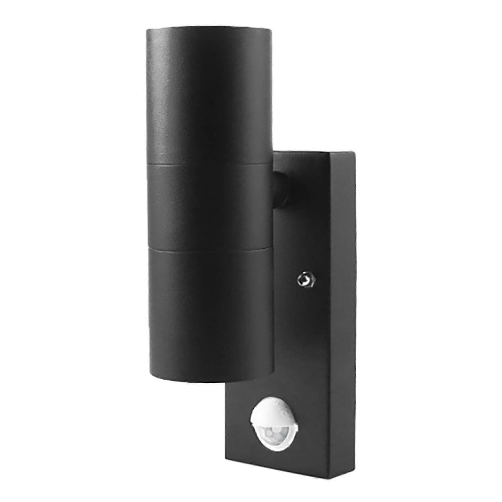 Outdoor Wall Lights Mains Powered PIR Motion Sensor Up Down Stainless ...