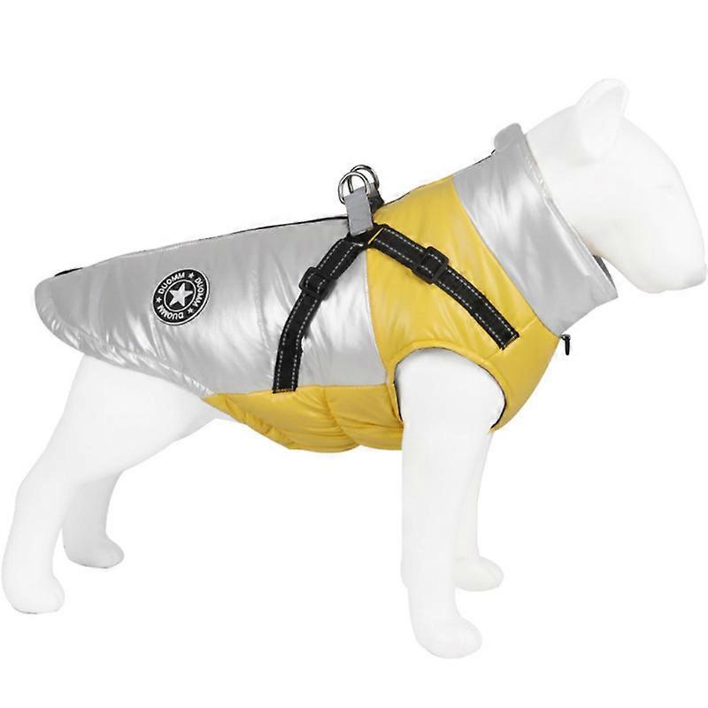 Reflective Pet Jacket Apparel for Cold Weather, Dog Winter Coat Padded Vest Windproof Dogs Puffer Jacket Zip Up Dog Vest Fleece Jacket with Dual D Rin