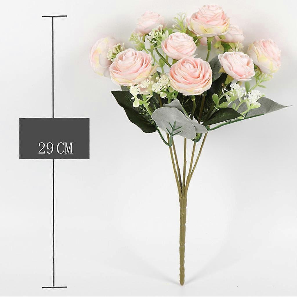 3x Many Colors Artificial Camellia Rose