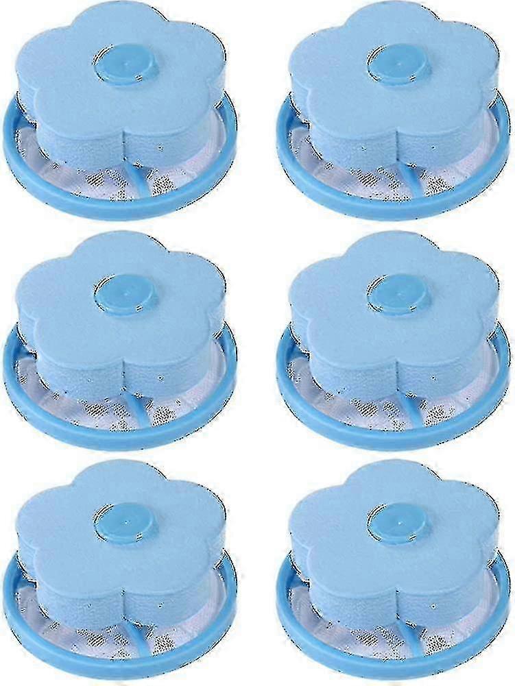 6 Pieces Washing Floating H Filter Net Mesh Filter -sd Bag
